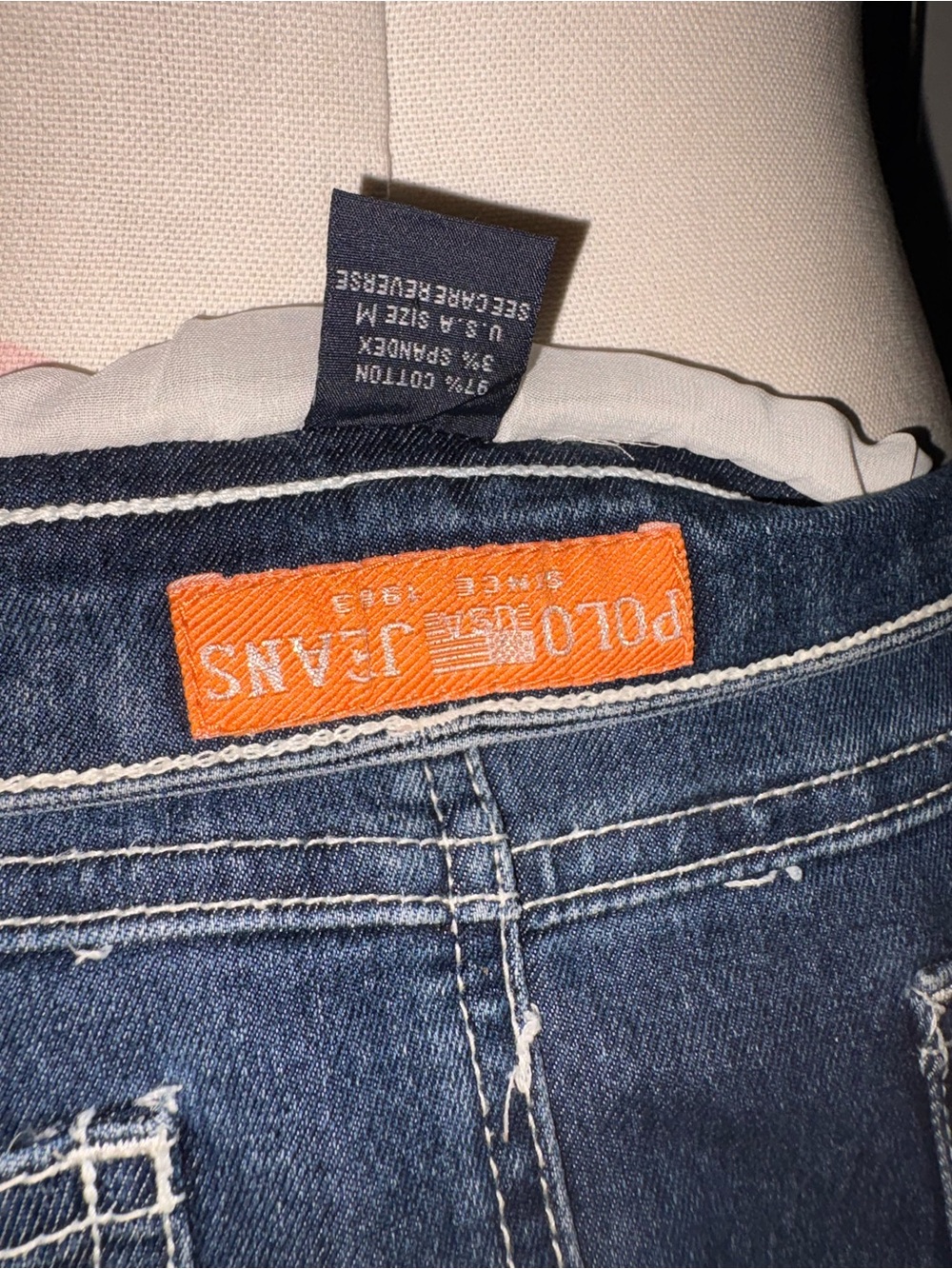 Vintage Y2K Polo Jeans Co. Ralph Lauren dark wash denim + lace fairy skirt 🕯️🪽 - Picture 10 of 10